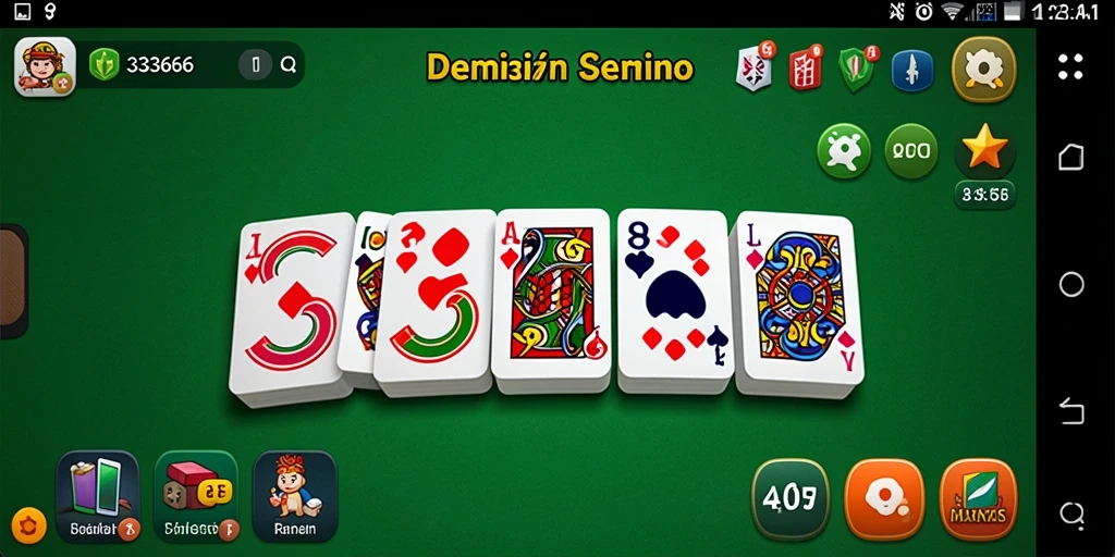 Tangkapan layar gameplay Domino yang menarik dari 333666.
