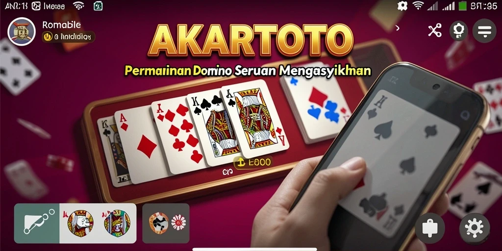 Tampilan gameplay Domino yang menarik di AKARTOTO.