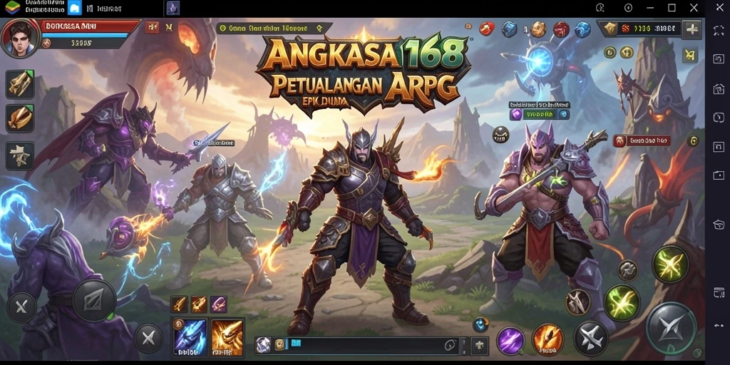 Screenshot menunjukkan aksi seru dalam pertempuran ARPG.