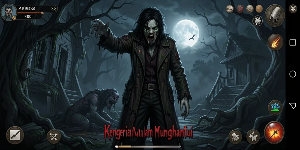 Screenshot menampilkan suasana mencekam dari gameplay ATOM138.