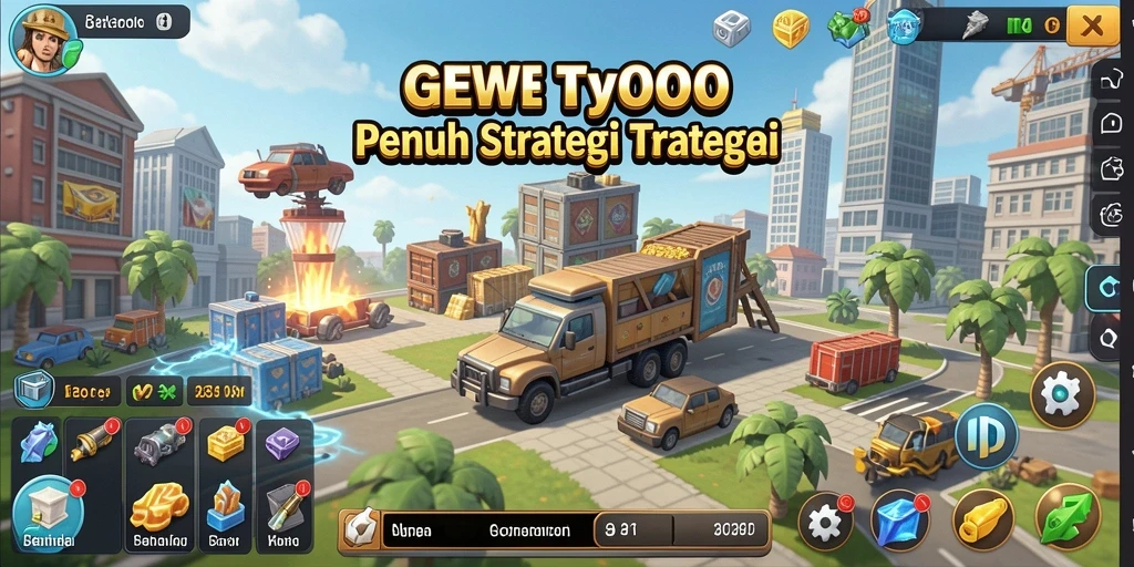 Tampilan menarik dari gameplay DEWI5000 yang menantang.