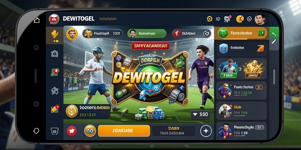 Tampilan utama DEWITOGEL dengan pilihan taruhan olahraga.