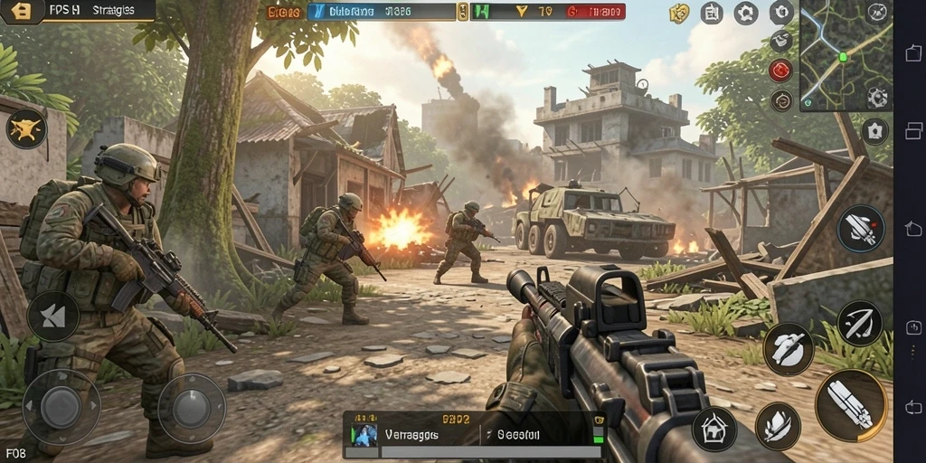 Screenshot gameplay F08 yang menunjukkan aksi TPS yang mendebarkan.