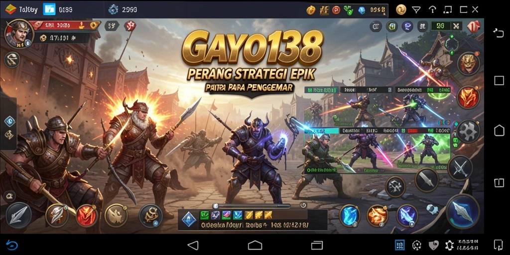 Tangkapan layar GAYO138 menunjukkan aksi pertempuran yang mendebarkan dalam gameplay.
