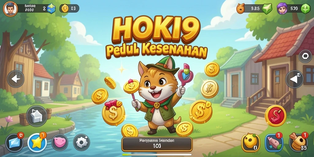 Tampilan gameplay HOKI9 yang menarik dan penuh warna.