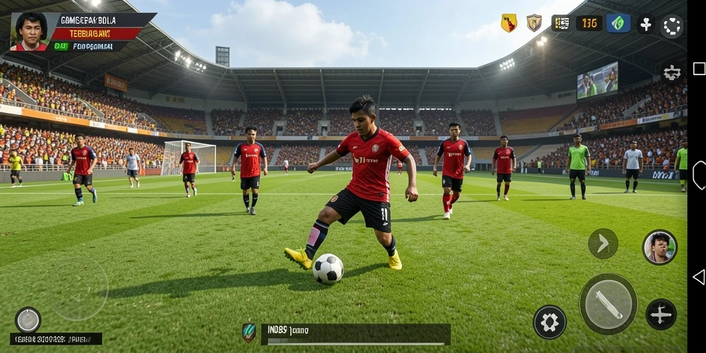 Gameplay menarik dalam game sepak bola IND89 yang sangat memukau.