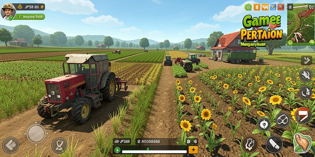 Tampilan gameplay JPS88 memperlihatkan pengalaman bertani yang menyenangkan.