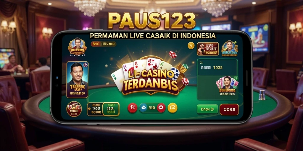 Tampilan gameplay Live Casino PAUS123 yang mengasyikkan dan interaktif.