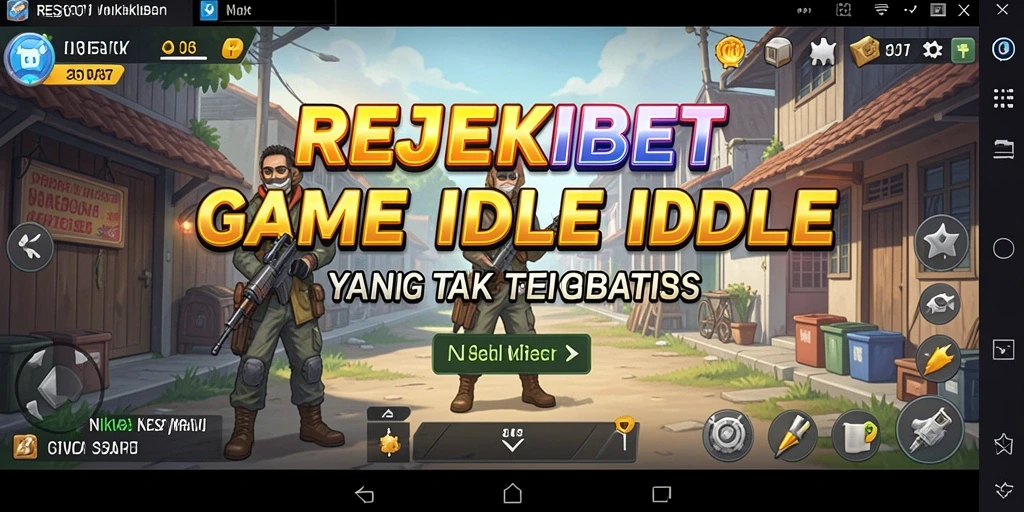 Screenshot utama REJEKIBET menampilkan aksi gameplay Idle yang seru.