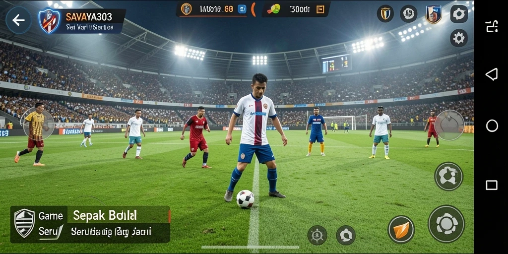 Tampilan gameplay sepak bola yang seru dan realistis di SAVAYA303.