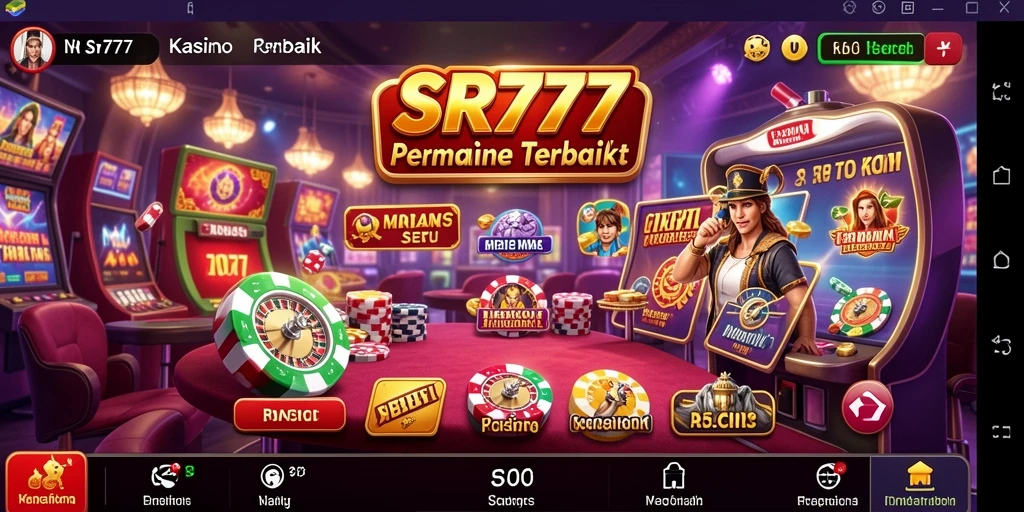 Tampilan gameplay Kasino yang mendebarkan di SR777.