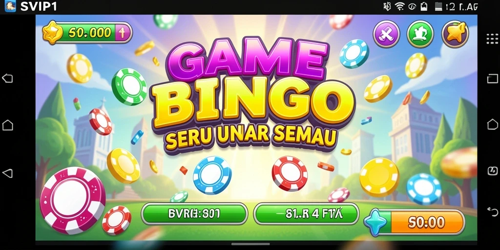 Tampilan gameplay seru dalam aplikasi Bingo SVIP1.